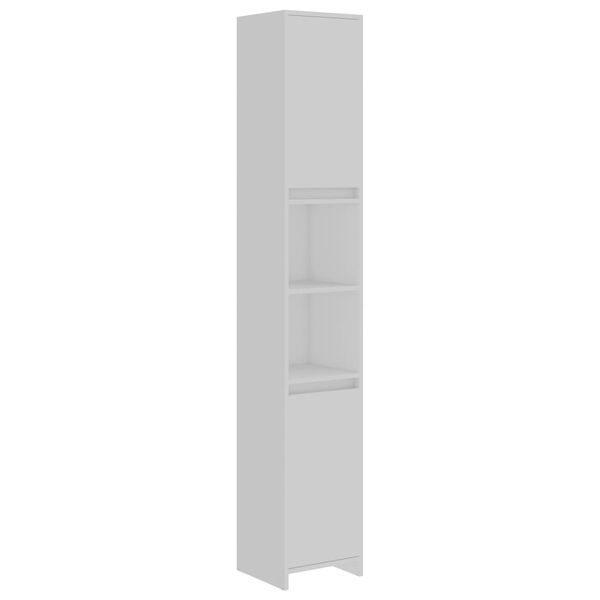 vidaXL Armoire de salle de bain Blanc 30x30x183,5 cm Bois d'ing&eacute;nierie