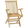 vidaXL Ensemble &agrave; manger de jardin 5 pcs bois de teck massif