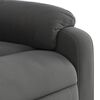 vidaXL Fauteuil inclinable de massage gris foncé tissu microfibre