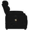 vidaXL Fauteuil inclinable de massage noir velours