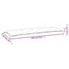 vidaXL Coussins de banc de jardin lot de 2 motif de feuilles tissu