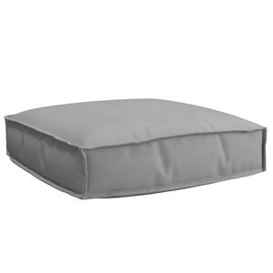 vidaXL Coussin Gris 60 x 60 x 12 cm Tissu Oxford