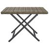 vidaXL Table pliable gris 45x35x32 cm r&eacute;sine tress&eacute;e