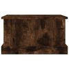 vidaXL Boîte de rangement chêne fumé 50x30x28 cm bois d'ingénierie