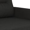 vidaXL Canap&eacute; &agrave; 2 places Noir 140 cm Tissu