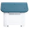 vidaXL Niche pour chien Bleu 59x75x66 cm Polypropylène