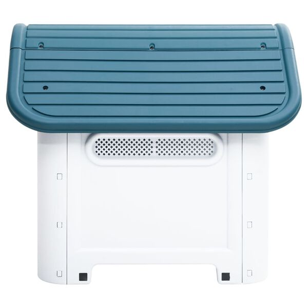 vidaXL Niche pour chien Bleu 59x75x66 cm Polypropylène