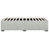 vidaXL Cadre de lit sans matelas gris clair velours