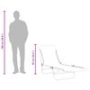 vidaXL Chaises longues pliables lot de 2 Acier et tissu Rose