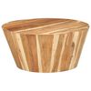 vidaXL Table basse &Oslash;65x31 cm Bois d'acacia solide