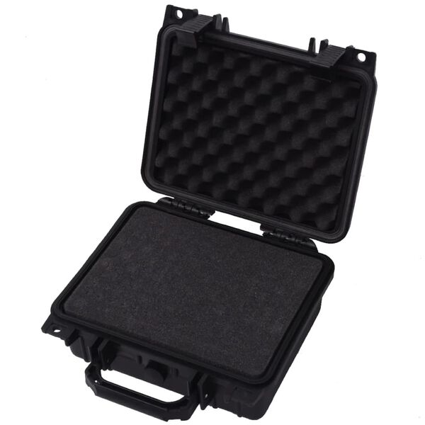 vidaXL Bo&icirc;te de protection pour &eacute;quipement 27 x 24,6 x 12,4 cm noir