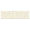 vidaXL Coussin de chaise de terrasse cr&egrave;me (75+105)x50x4 cm