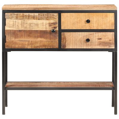 vidaXL Buffet 85x30x80 cm Bois de manguier brut