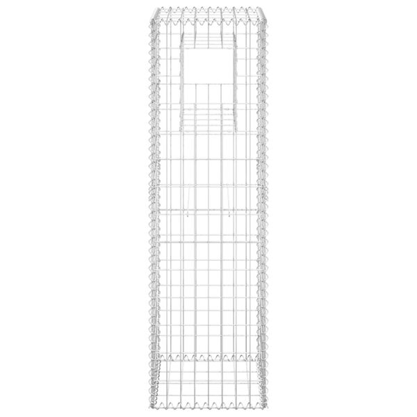 vidaXL Poteau à panier de gabion 40x40x140 cm Fer