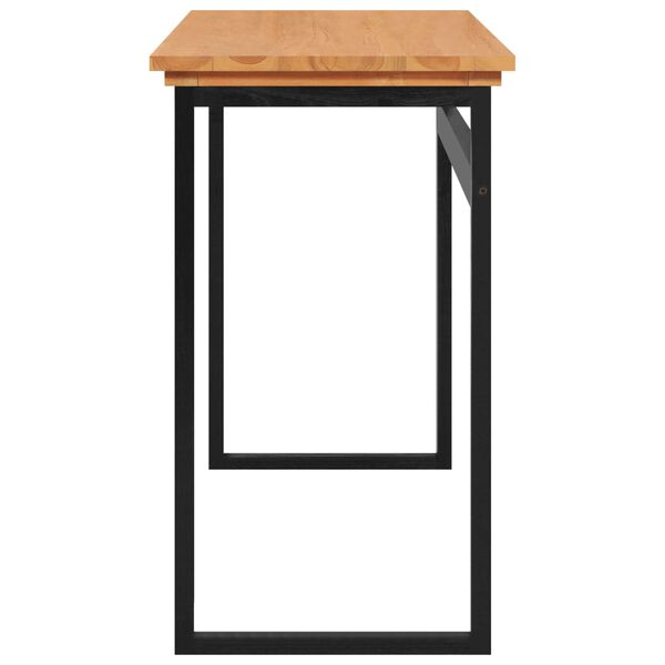 vidaXL Bureau 120x45x75 cm Bois de teck solide