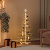vidaXL Arbre de No&euml;l en bois pour d&eacute;coration 125 cm bois massif de pin