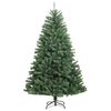 vidaXL Sapin de No&euml;l artificiel &agrave; charni&egrave;res avec support vert 210 cm
