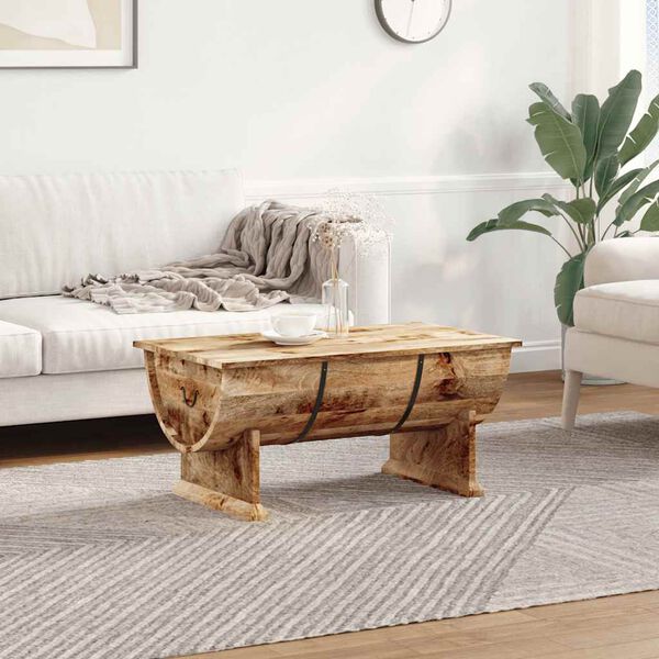 vidaXL Table basse Bois de manguier massif 88x50x40 cm