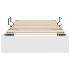 vidaXL Lit de Rangement avec matelas Blanc pur 100 x 190 cm Faux cuir