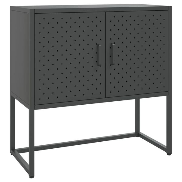 vidaXL Buffet Anthracite 75x35x75 cm Acier