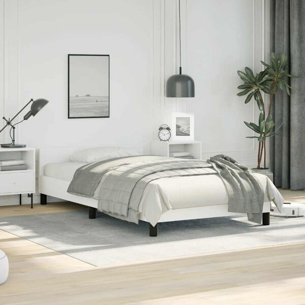 vidaXL Cadre de lit sans matelas blanc double XL similicuir
