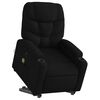 vidaXL Fauteuil inclinable de massage électrique noir tissu