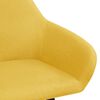 vidaXL Chaises &agrave; manger lot de 2 jaune tissu
