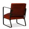 vidaXL Fauteuil marron cuir véritable