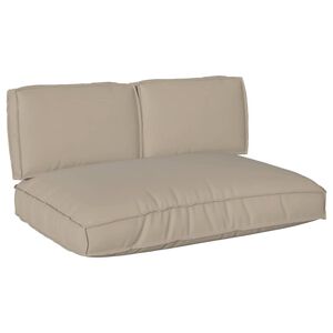 vidaXL Ensemble de coussins 3 pcs Taupe Tissu Oxford