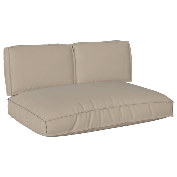 vidaXL Ensemble de coussins 3 pcs Taupe Tissu Oxford