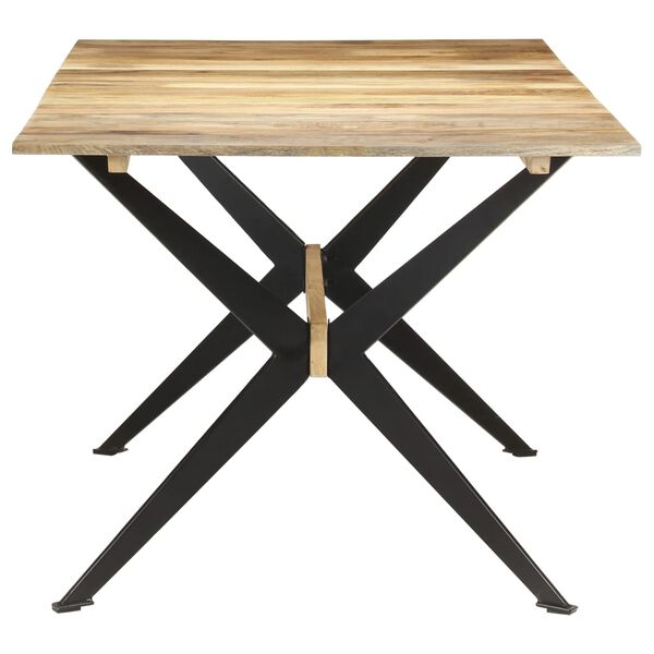 vidaXL Table &agrave; manger 180x90x76 cm Bois de manguier massif