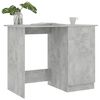 vidaXL Bureau Gris béton 100x50x76 cm Bois d’ingénierie