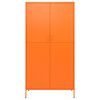 vidaXL Garde-robe Orange 90x50x180 cm Acier