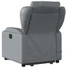 vidaXL Fauteuil inclinable de massage électrique gris similicuir