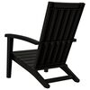 vidaXL Chaises de jardin Adirondack lot de 2 noir polypropyl&egrave;ne