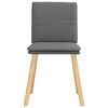vidaXL Chaises &agrave; manger lot de 4 gris fonc&eacute; tissu