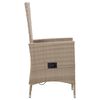 vidaXL Chaises d'ext&eacute;rieur lot de 2 avec coussins R&eacute;sine tress&eacute;e Beige