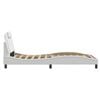 vidaXL Cadre de lit Viana avec LED sans matelas blanc 100x190 cm