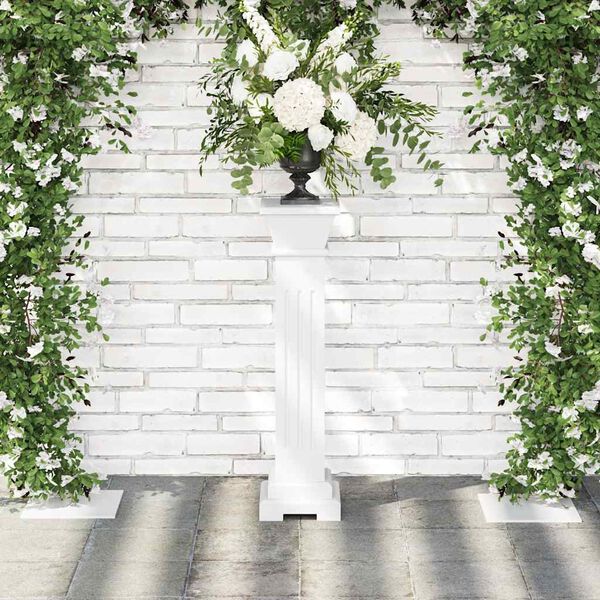 vidaXL Support pilier classique carr&eacute; pour plantes MDF