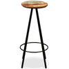 vidaXL Tabourets de bar lot de 2 bois massif de r&eacute;cup&eacute;ration