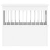 vidaXL Meuble de cage pour chiens blanc 55x75x65 cm bois d'ing&eacute;nierie