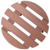 vidaXL Chariots &agrave; plantes 4 pcs Marron &Oslash;30x7,5 cm WPC