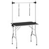 vidaXL Table de Toilettage Ajustable pour Chiens Chats 2 Potences