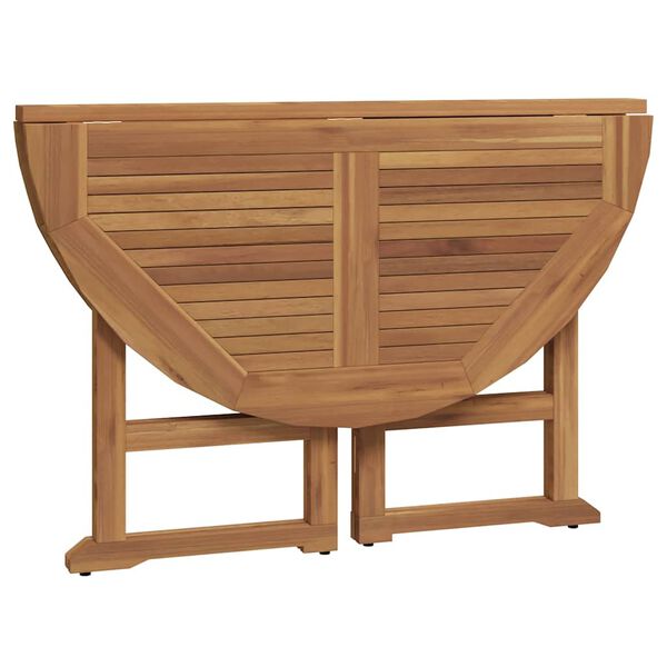 vidaXL Mobilier à dîner d'extérieur pliable 5 pcs Bois solide de teck