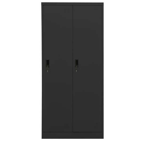 vidaXL Garde-robe Anthracite 80x50x180 cm Acier