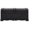 vidaXL Coffre de rangement Bois Noir 90 x 51 x 42 cm