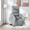 vidaXL Fauteuil inclinable de massage gris clair tissu