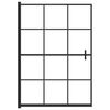 vidaXL Cabine de douche ESG 100x140 cm Noir