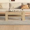 vidaXL Table basse ch&ecirc;ne sonoma 102x55x45 cm bois d'ing&eacute;nierie