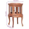 vidaXL Armoire de vitrine Naturel 50x50x76 cm Bois d'acajou massif